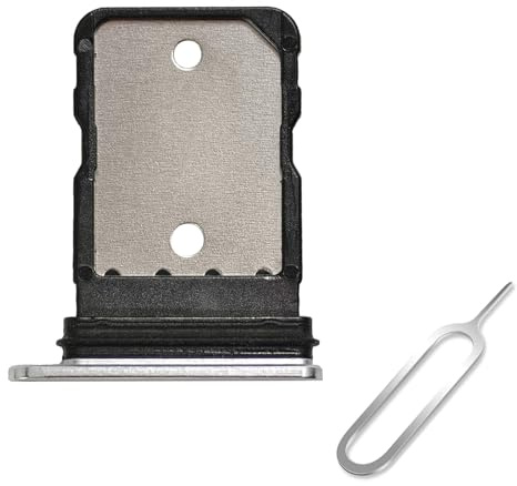 Cemobile SIM-Kartenfach, Ersatz für Google Pixel 7 Pro, 17 cm (6,7 Zoll), mit wasserdichtem Gummidichtungsring und offenem Auswurfstift, Schnee/Weiß