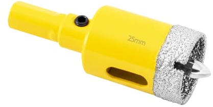 Aohhy Broca de Diamante 25mm con Piloto de Centrado, Profesional Sierra Coronas Perforadora de Diamante para Azulejos, Porcelana, Vidrio, Mármol y Cerámica
