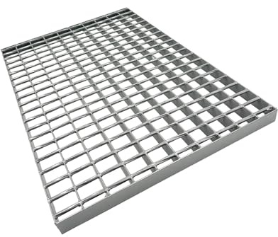 frick Gitterrost/Laufrost/Trittrost verzinkt (35cm breit) viele Längen und Farben (Silber, 100 cm)
