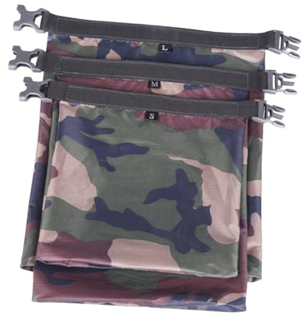 HOLIDYOYO 6 Stück 6 teiliges wasserdichtes Drybag mit reißfestem Gewebe und leichtem verschiedener Rollverschluss für Camping Bootfahren und Outdoor Aufbewahrung