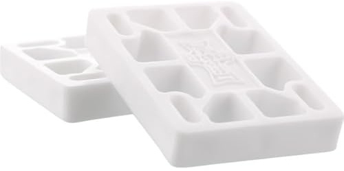 Dogtown Skateboards White Riser Pads - 1/2