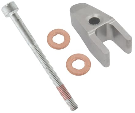 Wodsty Juego de 4 pernos de abrazadera de inyector de combustible para Mercedes-Benz Cdi para diésel – Kit de reparación con arandela, reacción de suciedad para 6110160038/6110160238 / 6110160738