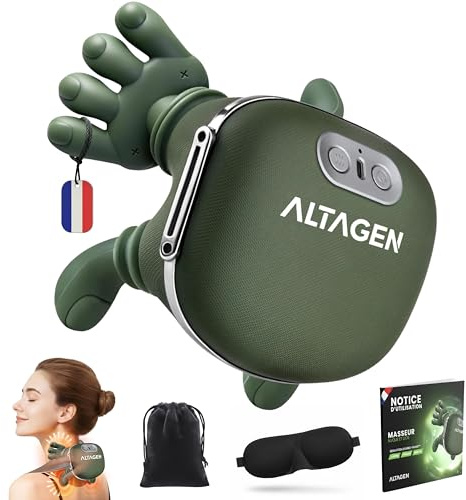 Masseur Cervical ALTAGEN® Main Massante Nuque, Masseur de Cou Chauffant