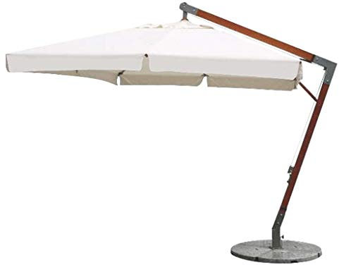 milani home - Ombrellone Da Giardino 3x4 Palo Laterale In Legno Per Esterno Ristorante Gelateria Bar Hotel Albergo