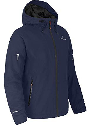 Bergson EGGEN Thermo | Herren Regenjacke, leicht wattiert, 12000 mm Wassersäule, Peacoat Blue [368], 54 - Herren