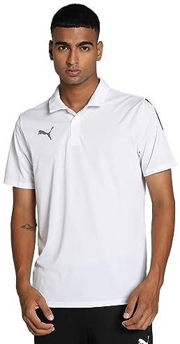 PUMA herr Teamliga Sideline Polo Tröja, vit, XXL