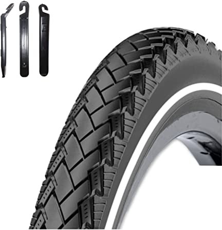 1 x Rexway Conejo 02 Pannenschutz Fahrradreifen Schwarz mit Reflex 40-622 (28 x 1,50) inkl. maxxi4you Reifenheber