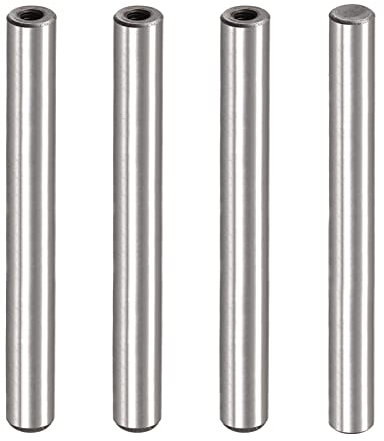 sourcing map M6 Innengewinde Spannstift 4Stk. 12x120mm Flach Kohlenstoffstahl Zylindrisch Pin