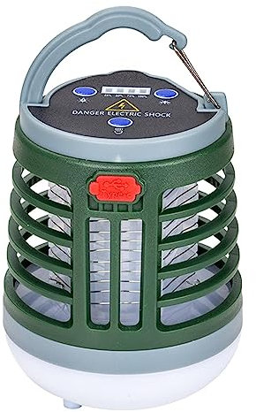 Fulenyi Piège À Mouches USB, Lampe UV USB Portable À Énergie Solaire Fly Zapper, Summer Essentials Piège À Mouches Intérieur Extérieur pour Camping Sorties Barbecues Pique-niques