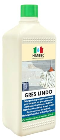 MARBEC GRES LINDO 1LT Nettoyant pour sols en grès cérame nettoie, dégraisse sans résidus. Maintient les sols et les joints propres. Idéal pour un usage quotidien.