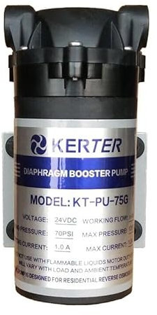 Booster pompa ad osmosi inversa impianto filtro acqua 75-200-400-600 GPD (75 gpd)