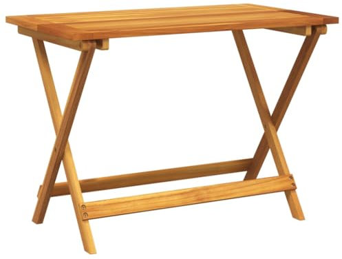 vidaXL Tavolo Giardino Pieghevole 90x52,5x65 cm Legno Massello Acacia