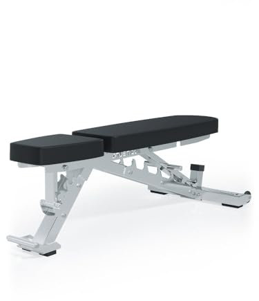 ATLETICA Onyx | Edelstahl Outdoor Bench | Hantelbank speziell für das Training im Außenbereich | Korrosionsresistent & wasserabweisend