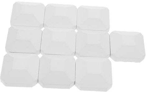 ABOOFAN Briquetas De Repuesto De Cordierita 2x2 Pulgadas Para Parrilla De Gas, 10 Unidades, Resistentes a Altas Temperaturas, Distribuidor Uniforme De Calor, Compatibles Para Barbacoa Al Aire Libre