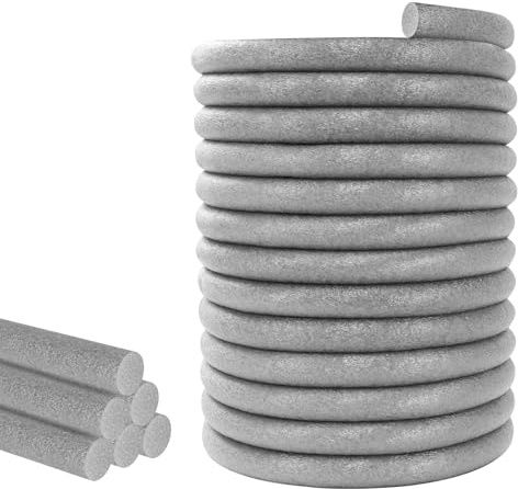 Filo rotondo in PE, per fughe, diametro 16 mm, profilo di riempimento per fughe, rotondo, guarnizione in gommapiuma, nastro sigillante per fughe (10 metri)