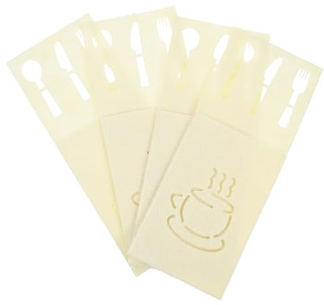 Garneck 4stücke Teiliges Bestecktaschen Aus Wiederverwendbare Aufbewahrungstaschen Für Gabeln Und Löffel Weihnachtsdesign Mit Teekannenmuster Für Festliche Tischdekoration