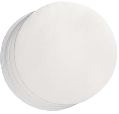 Papier Barbecue Rond Antiadhésif 100 Feuilles 10 Pouces Plaque de Cuisson Feuille d'Étain pour BBQ Tortilla Wrap