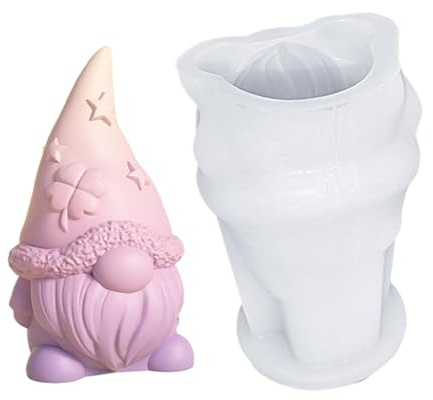 Silikonformen Gießformen Ostern, 3D Wichtel Silikonform Zwergs, Silikonform Osterns Wichtel, Gipsforme Zum Gießen Ostern, Für Herstellung Von Kerzen, Schokolade, Fondant, Seife, Osterdeko