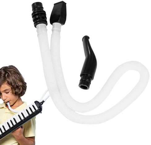 Melodica Schlauch Langer Flexibler Melodica Schlauch | Musikinstrumenten-Zubehör mit Mundstück-Ersatzteilen für Anfänger, Schulklassen-Aktivitäten, Reiseauftritte und