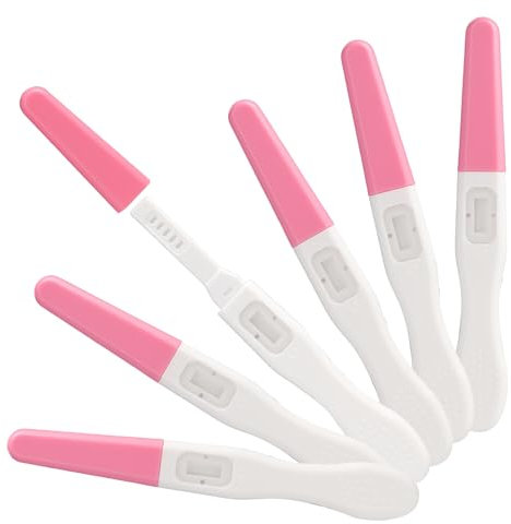 6 PCS Test di Gravidanza, Test HCG Confezionati Singolarmente, Sensibilità di 25 mIU/ml, Risultati in 3 Minuti, Facile da Usare e Leggere per la Rilevazione della Gravidanza a Domicilio