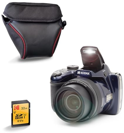KODAK Pixpro Astro Zoom AZ528 - Cámara digital Bridge, Zoom X52, gran angular de 24 mm, 16 megapíxeles CMOS, LCD 3, Wi-FI, ráfaga de 6 i/s, control inalámbrico