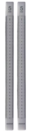 Baoblaze 2X Guide per mattarello, Bastoncini livellatori per Impasto, Strisce di misurazione, righelli per Biscotti, 5mm