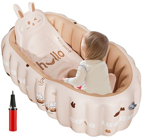 Gonflable Bébé Accessoires Douche Pompe Piscine Siège Antidérapant | Gonflable Bébé Enfant Pour Enfant Garçon Maison Salle De Bain Plage Camping Vacances Baignade