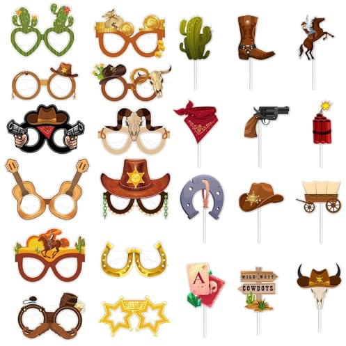ATBUSS 12 Monturas De Gafas, 12 Inserciones, Accesorios Para Ojos De Fiesta, Monturas Divertidas Para Niños, Complementos Para Pasteles De Postre, Pegatinas De Cumpleaños De Dibujos Animados.
