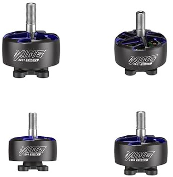 QHHOZHD per 4 Pezzi iFlight R5 2207 2100KV Race per Motore FPV con Albero da 5 mm 20AGW per Drone Mach-R5 Sport per quadricottero