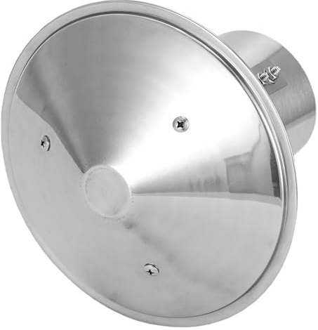 Round Chimney Rain Caps Stainless Steel Chimney Cap Weatherproof Flue Cover Exterior Fireplace Exhaust Cap Tapered Top Roof Cap for Outside Wood/Oil Stove Vent(125mm/5in)