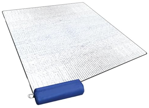 Alu Isomatte Schaummatten Schlafmatte Für Camping 200 X 200 cm Schlafmatte Für Camping Isoliermatte Doppelseitige Schaumstoff Foliendecke Faltbare Zeltmatte Bodenmatte