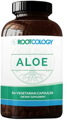 Rootcology by Dr. Izabella Wentz | Aloe Vera for GI Support | 200:1 Whole Aloe Leaf Capsules | 60 Vegetarian Capsules