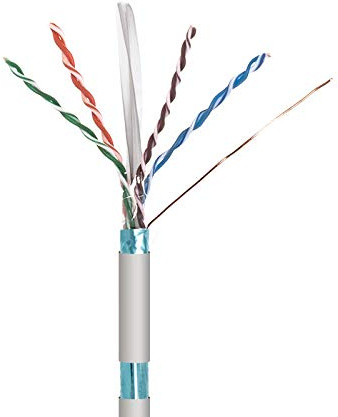 Rollo Cable para Datos FTP Cat.6 rígido Interior, 305m NIMO WIR-9079. Carrete Interior Que facilita el Uso.