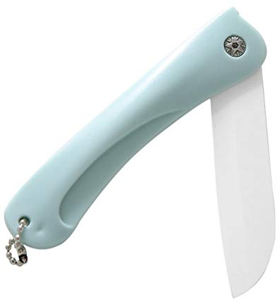 Akemaio Pliable Fruit Couteau Couteau de cuisine Portable maison en céramique fruits avec poignée antidérapante