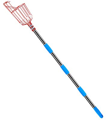 Cabilock 1ensemble Ramasseur De Fruits Amovible Acier Inoxydable Outil De Cueillette Pratique pour Jardin Verger Et Parc Sections Rouge Et