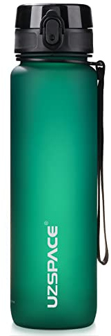 UZSPACE Sport Trinkflasche 500ml/800ml/1l, Trinkflasche Kinder Auslaufsicher Kohlensäure Geeignet, Spülmaschinenfest, Tritan & BPA-frei Wasserflasche für Fahrrad, Outdoor, Wandern