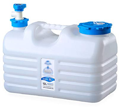 MNSSRN Cubo de Agua de Agua de Agua al Aire Libre Cubo de Almacenamiento de Agua, Grado alimenticio PE con Grifo, Tanque de Almacenamiento de Agua de plástico montado en vehículo,10L