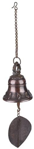 Nepal Wind Glocke, Praktische Nepal Windspiele aus Messing mit 1 Stück zum Sammeln Zuhause(Großer Durchmesser 7 cm * Höhe 9 cm)