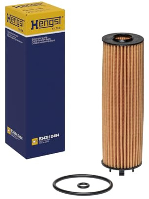 HENGST - Ölfilter E342H D494 - Öl-Filtereinsatz für KFZ | Hochwertiger Motorölfilter für KFZ mit Otto- oder Dieselmotor - Robuster Ölfilter mit hoher Schmutzaufnahmefähigkeit