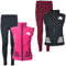 MS-Trachten Reitset Kinder Reitweste Softshell Juli Pink mit Silikon-Vollbesatz Reitleggings Schwarz (146/152)