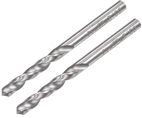 sourcing map 2 Stück VHM Bohrer Spiralbohrer Hochleistungsbohrer Ultrahart 3.2 mm C2/K20