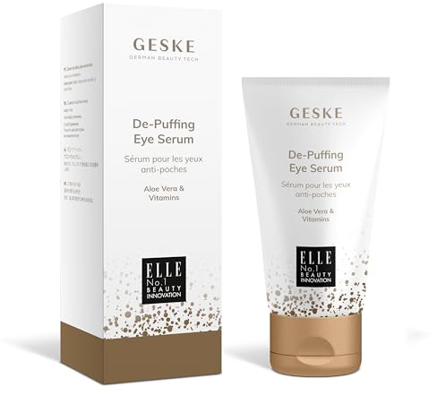 GESKE | Sérum yeux anti-poches | Anti-cernes et yeux gonflés | À l'aloe vera | Sérum de beauté | Lisse le contour des yeux | Formule végan sans cruauté | Complète les appareils GESKE SmartAppGuided™