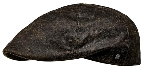 WEROR Herren Flatcap Schiebermütze Schildmütze Schirmmütze Mütze WEROR-414.1 (61, Braun)