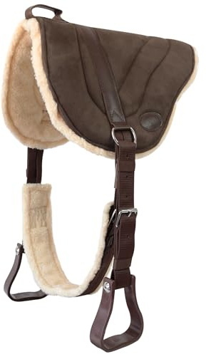 Bareback mit Fell und Halterungen Silver Horse Pecos, Komfort und Eleganz für ein authentisches und raffiniertes Reiterlebnis