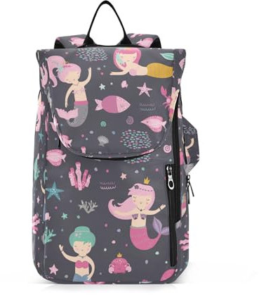 Caihoyu Sporting Goods Tennistasche, große Aufbewahrung, 3 Schläger, Badmintonschläger-Tasche für Teenager, Jungen, Mädchen, Männer, Frauen, niedliche Meerjungfrauen
