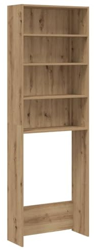 vidaXL Armario de Lavadora Roble Artisan 64x24x190 cm