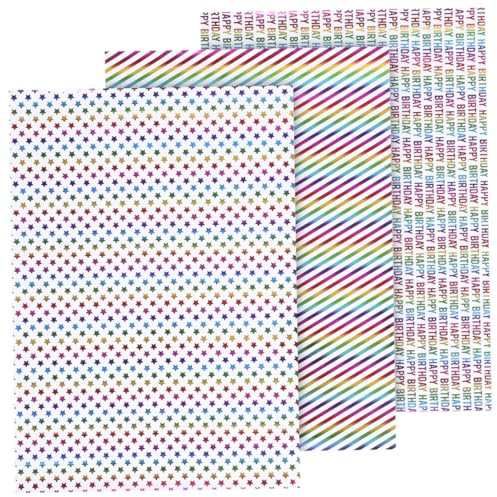 Ipetboom 1 Set Carta Da Regalini Compleanno Wrapping Paper Pirottini Per Confetti Borse Per Cerimonia Decorazioni Orpello Confezione Del Festival Carte Da Imballaggio 3