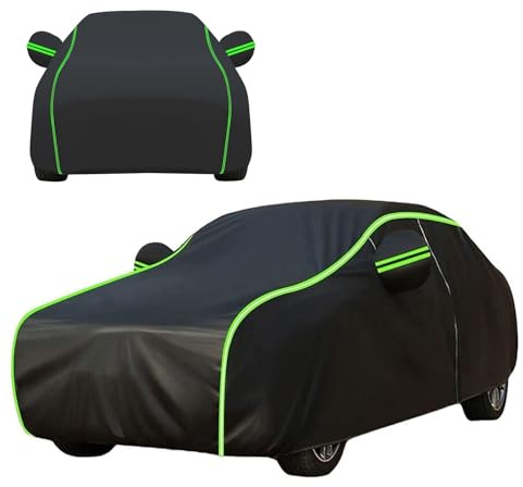 Auto Abdeckplane für 𝖡𝖬𝖶 i3 Autoabdeckung Winter Autoplane Auto Abdeckplane wasserdichte Outdoor Kratzfest Staubdicht Autogarage