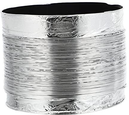 DIYEAH Conduit Air Aluminium Tuyau de Ventilation Flexible pour Hotte de Cuisine Accessoire Pratique