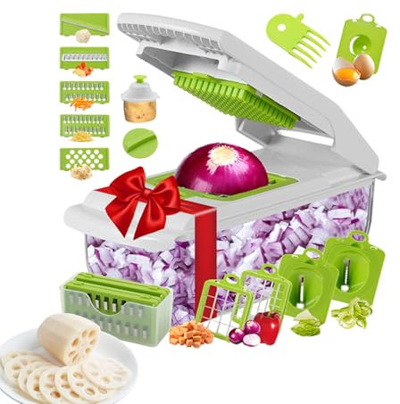 schneider - Würfel-Schneider & Küchenhelfer für Obst und,Multifunktionale Küchenhelfer Zum Reiben & Schneiden Von Kartoffeln, Karotten, Knoblauch Und Obst